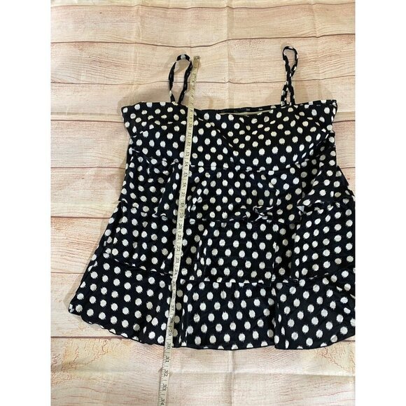 Swim By Cacique Women's Plus Size Polka Dot Tankini Top - 28 - Picture 2 of 9